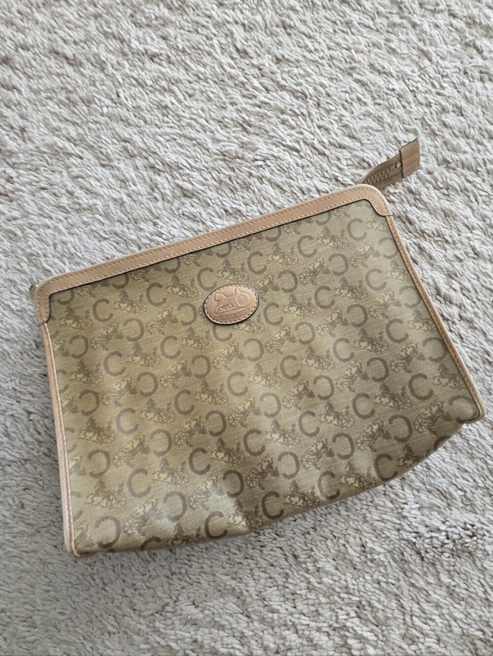 Classic Tan Celine Pouch/Clutch